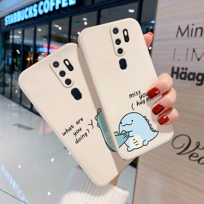 Casing OPPO A5s A7 A12 A12s A11K F9 F9 Pro A5 A3s A12E C1 A16 A16s A55 A92 A72 A5 A9 A15 A35 A8 A31 Motif Dinosaurus