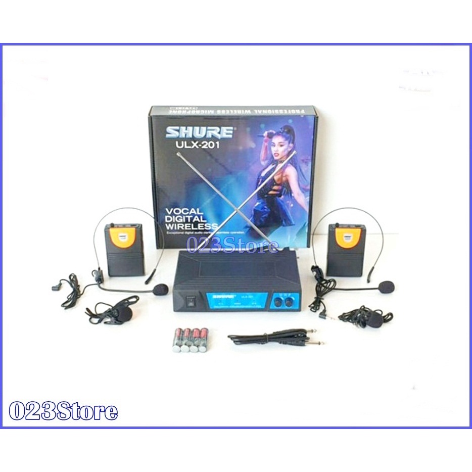 Mic Wireless ULX-201 Shure (Clip On Head Seat Bando Microphone)
