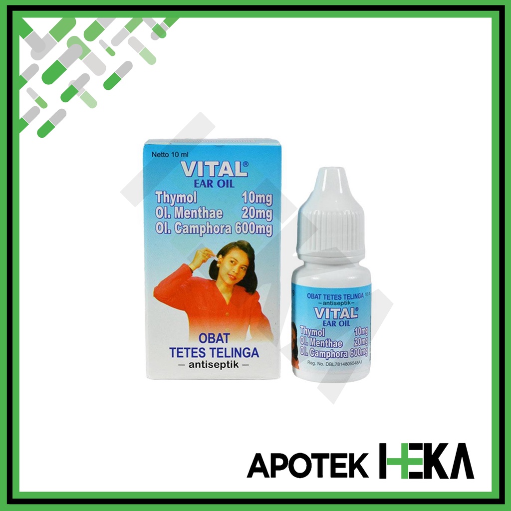 Vital Ear Oil 10 ml - Obat Tetes Telinga Antiseptik (SEMARANG)