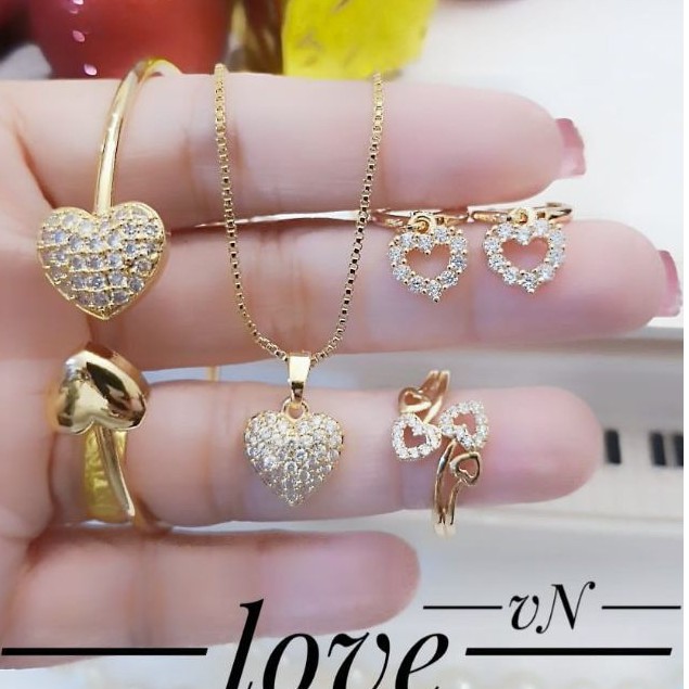 Xuping set perhiasan lapis emas 24k 1516l
