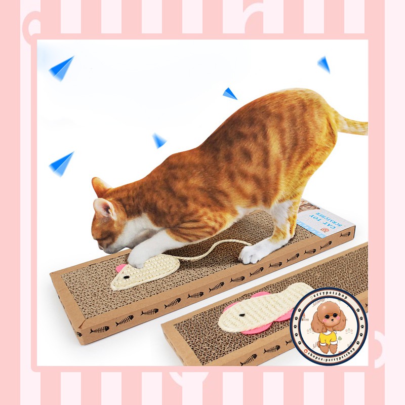 Jual Cat Scratcher Box Cakar Persegi Motif Tikus Untuk Kucing Indonesia Shopee Indonesia