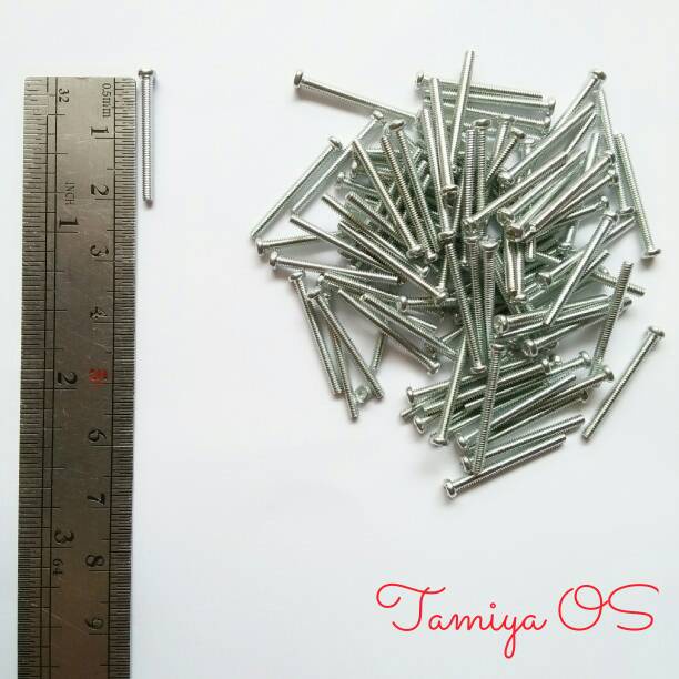 Rep. Tamiya Screw M2 x 20 mm isi 100 pcs - Baut