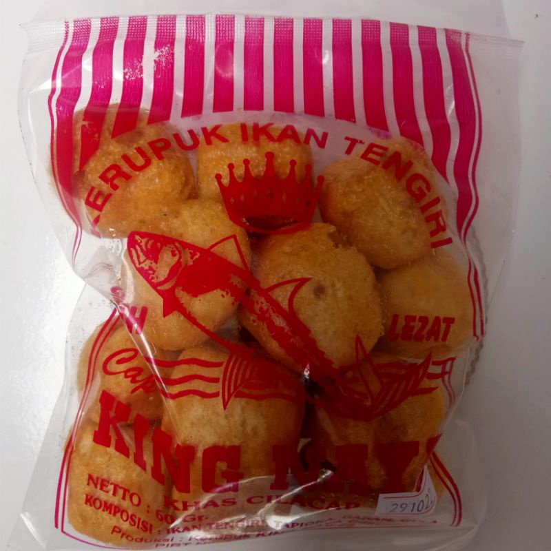 kerupuk ikan tengiri king naya gurih lezat 60gr
