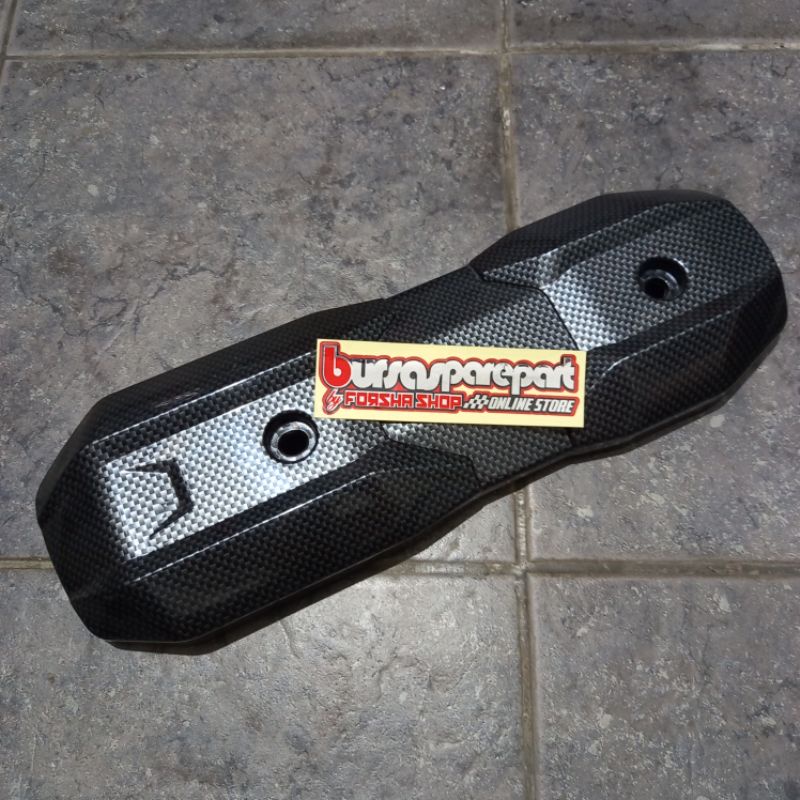 Cover knalpot zoomer carbon karbon tutup knalpot zoomer carbon karbon Tameng Knalpot Zoomer Carbon T