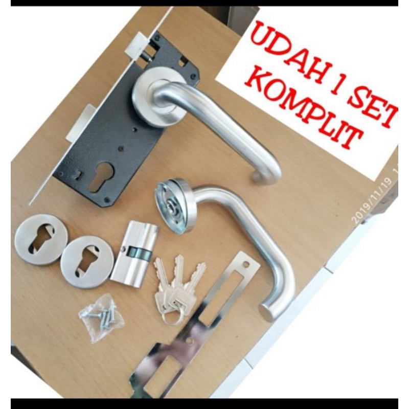 Kunci Pintu Minimalis Stainless steel Kunci hotel set,rosete set,kunci pintu set termurah kunci pintu roses rosete model pisah sus 304