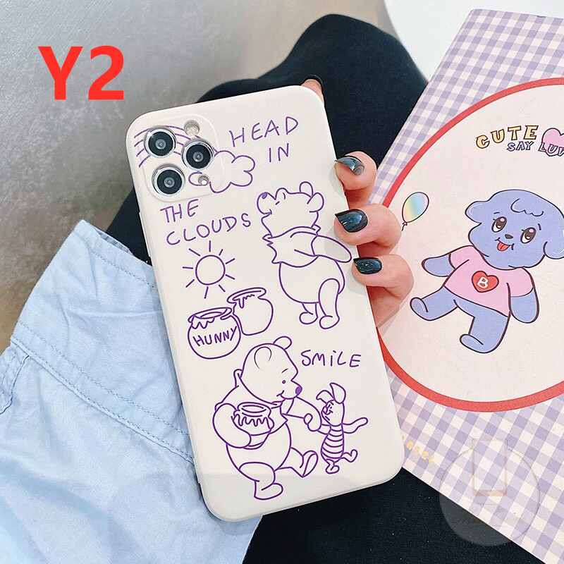 Casing Samsung A11 M11 A32 A52 A72 A50 A12 A50s A30s A02s A51 A20s A71 M40s A21s A31 A10s Cartoon Case Winnie the Pooh Funny Toys Alien Toy Story Straight Cube Cover-3