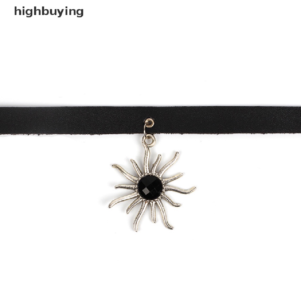 Hbid Kalung Choker Bahan Kulit PU Gaya Punk Gothic Untuk Wanita