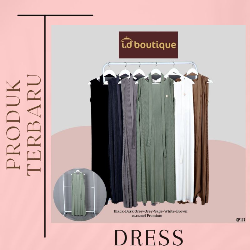 Hi Fashion Dress Plisket Buntung