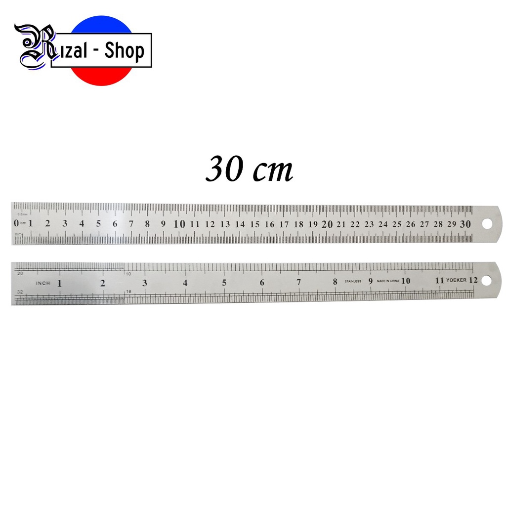 

Penggaris Besi Stainless Steel 30 cm Tipis