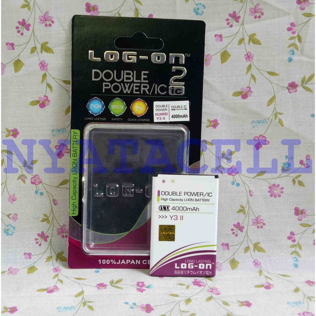 Baterai Log on Huawei Y3 II/ Y3 2  2016 Batre/Original/Double Power