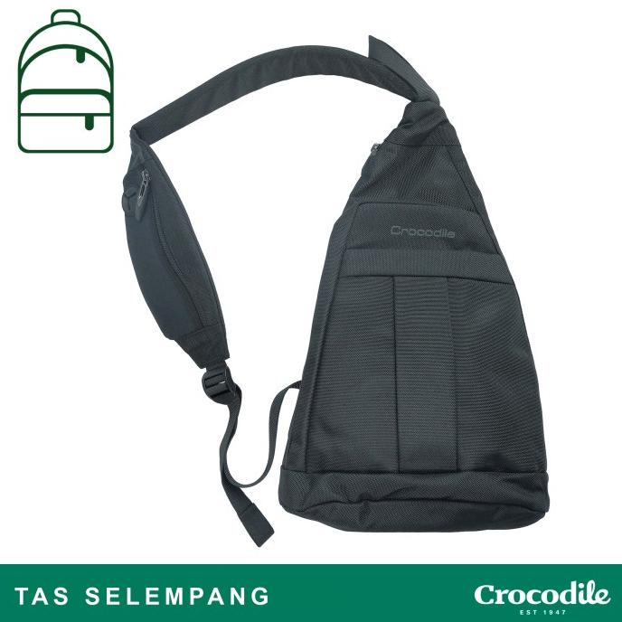 Crocodile 56081 Tas Selempang Sling Bag Original - Black
