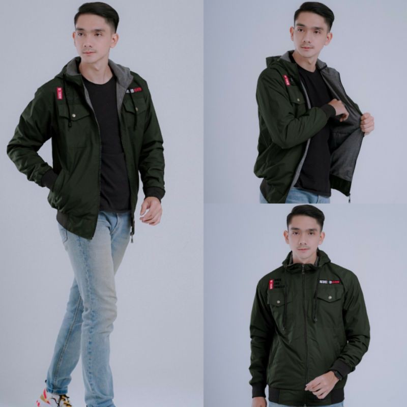 Jaket Pria Semi Parka Rebel Id