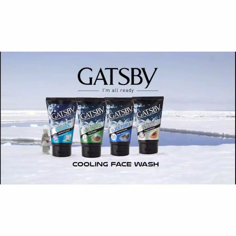 GATSBY COOLING FACE WASH 100G