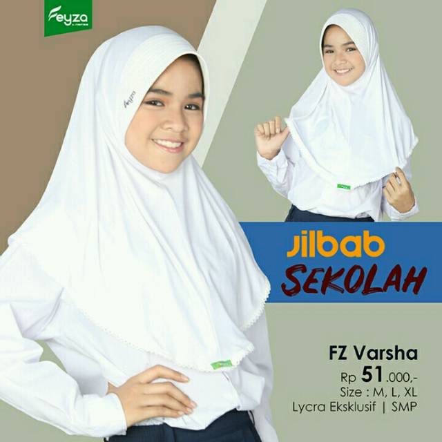 Jilbab Feyza Varsha/Kerudung Remaja/Hijab Instan/Jilbab Sekolah/murah
