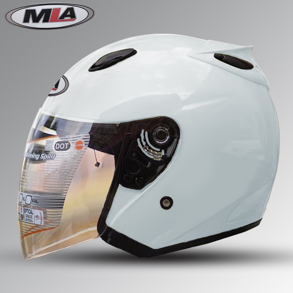 Helm Half Face INK CENTRO KW WARNA Putih Solid Untuk Pria Dan Wanita Dewasa COD Free Packing DUS