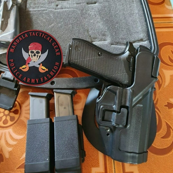 HOLSTER MAG4 / HOLSTER PINDAD MAGNUM 4 SATU SET MAGAZINE HOLSTER MAG 4