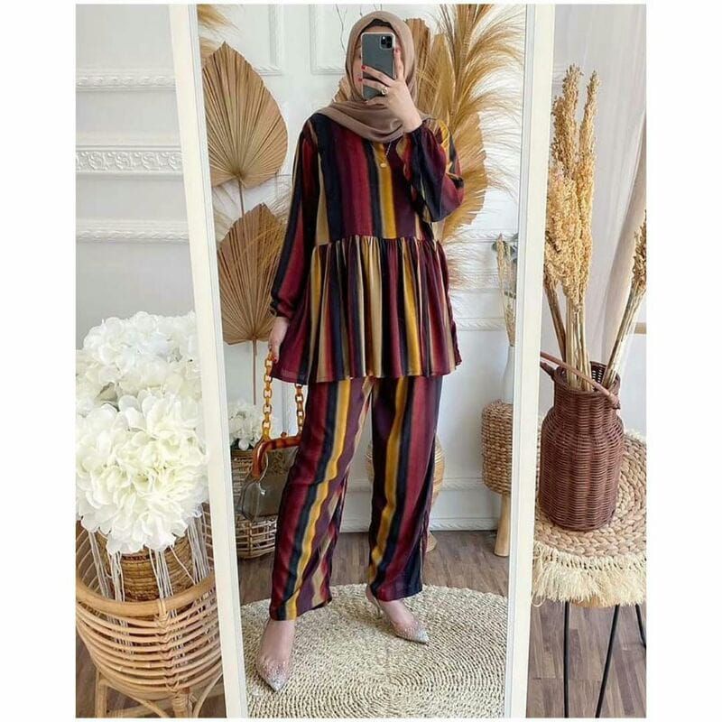 MANDA ONE SET WANITA / SETELAN RAYON DAILY ONE SET BAJU SETELAN PAJIMAS WANITA KEKINIAN-FILLA SET