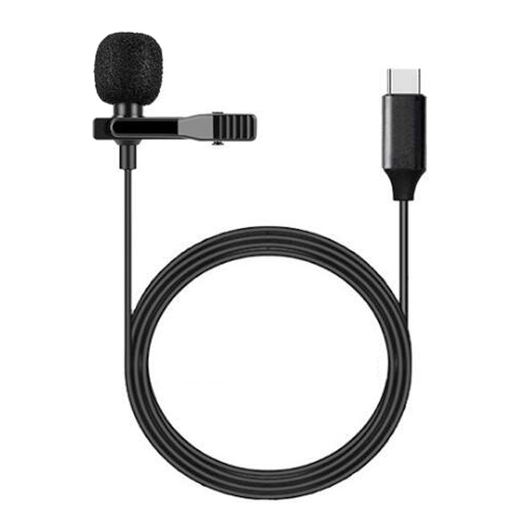 Microphone Mic Clip On Audio Type C Lavalier GL-121 For Camera Hp Vlog Youtuber