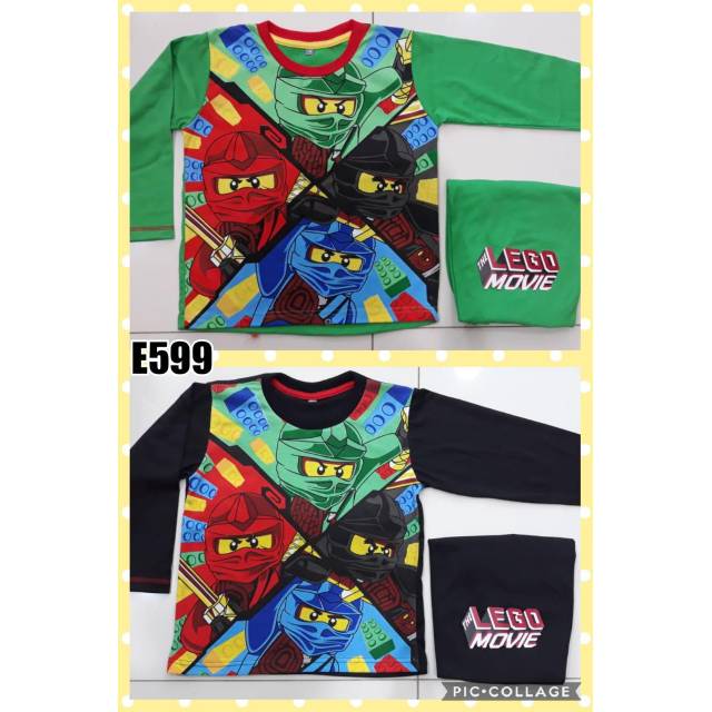 Piyama Baju tidur Lego Ninjago anne claire size 4 dan 6