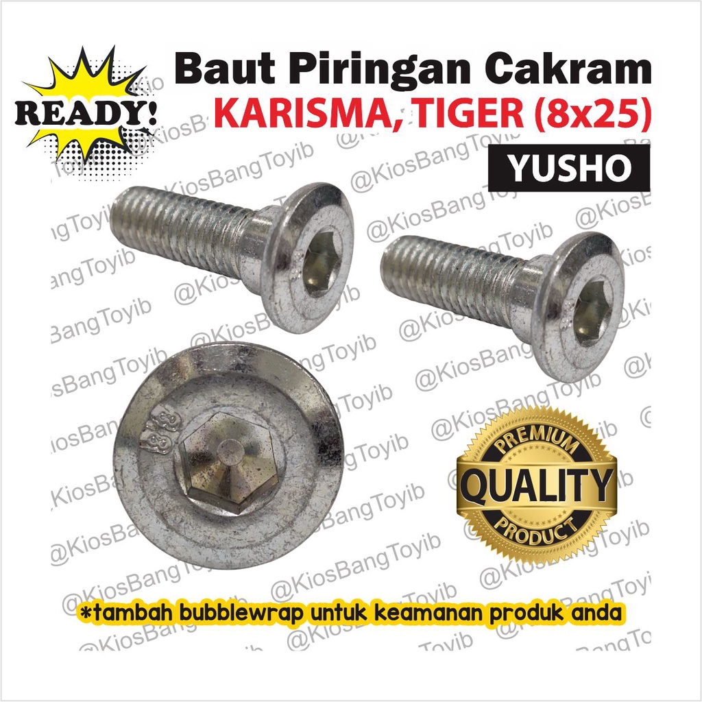 Baut Piringan Cakram Disc (1pc) - Karisma Tiger 8x25 (YUSHO)