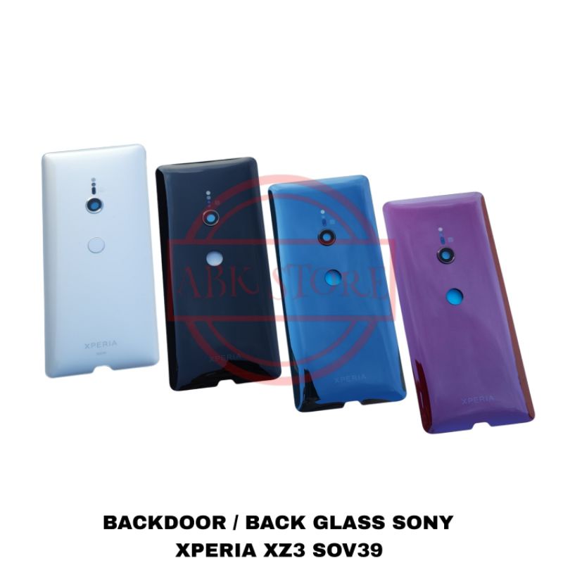 TUTUP BELAKANG BACKDOOR BACK GLASS SONY XPERIA XZ3 SOV39 AU GLOBAL DOCOMO BACKCOVER BACK CASING