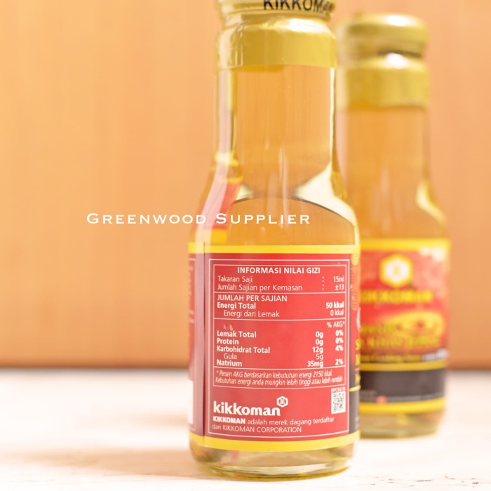 

01F1S Kikkoman Mirin 250Ml - Cuka Sushi Bumbu Sushi Jepang (Halal) - Std Packing Fsfs201