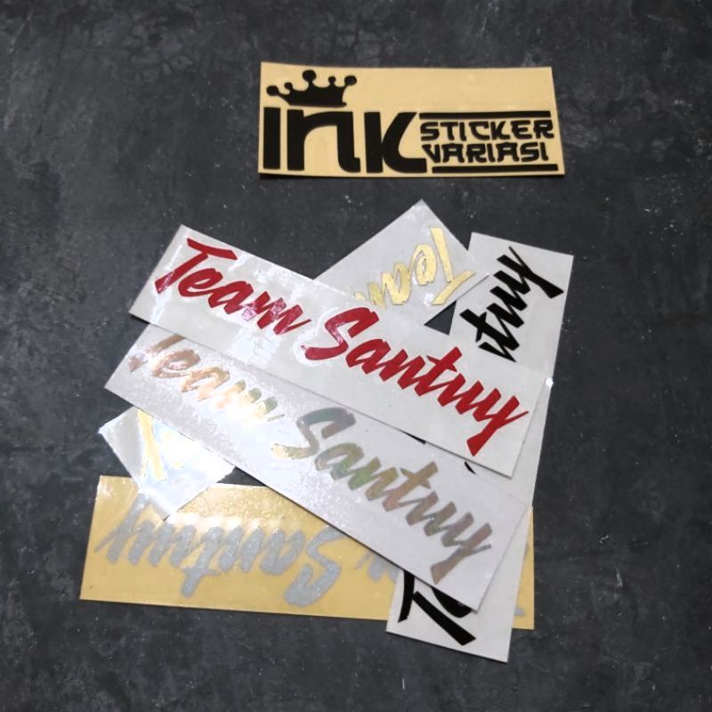 STICKER TEAM SANTUY CUTTING