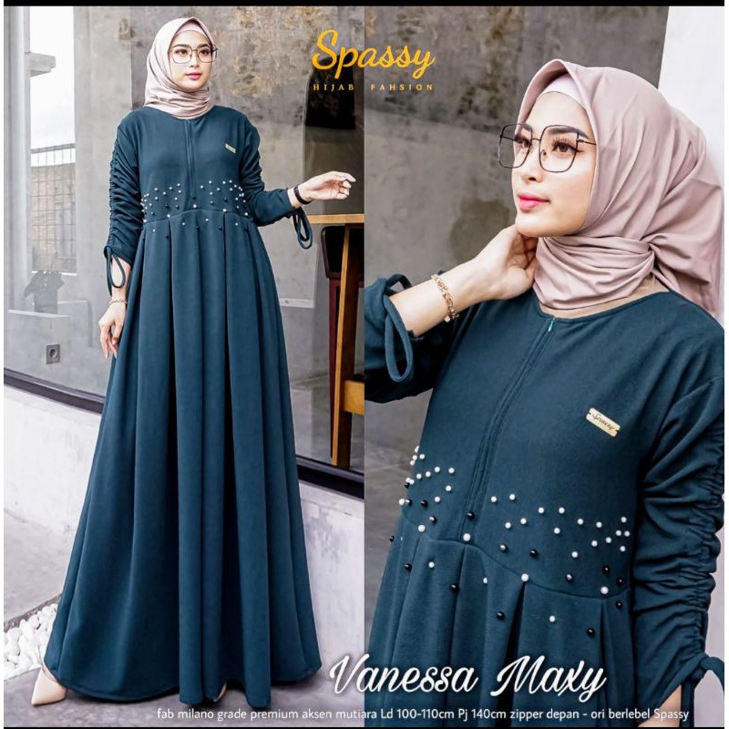 Gamis wanita terbaru maxy spassy maxy vannesa