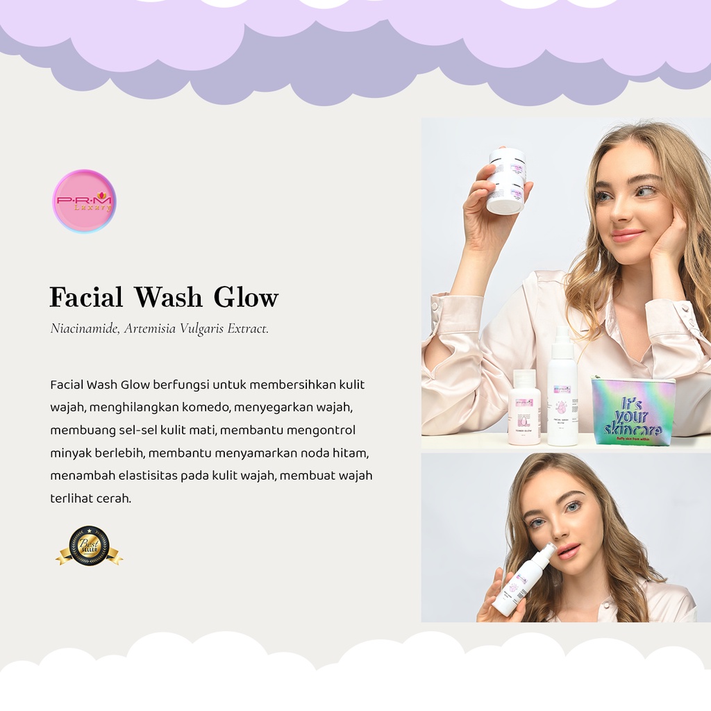 Facial Wash Series GLOW II PRM LUXURY &amp; GLOW LUXURY  BPOM