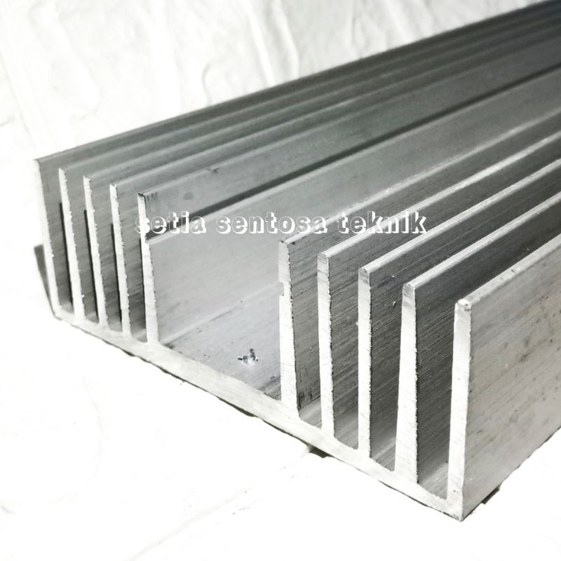 Heatsink pendingin SANKEN 5 Sirip 30Cm 6mm TEBAL sudah di bor