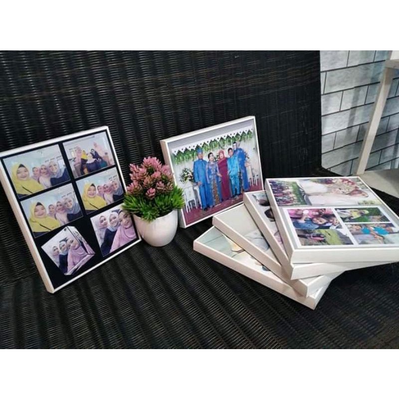 hiasan pajangan dingding frame photo bingkai blok / frame blok