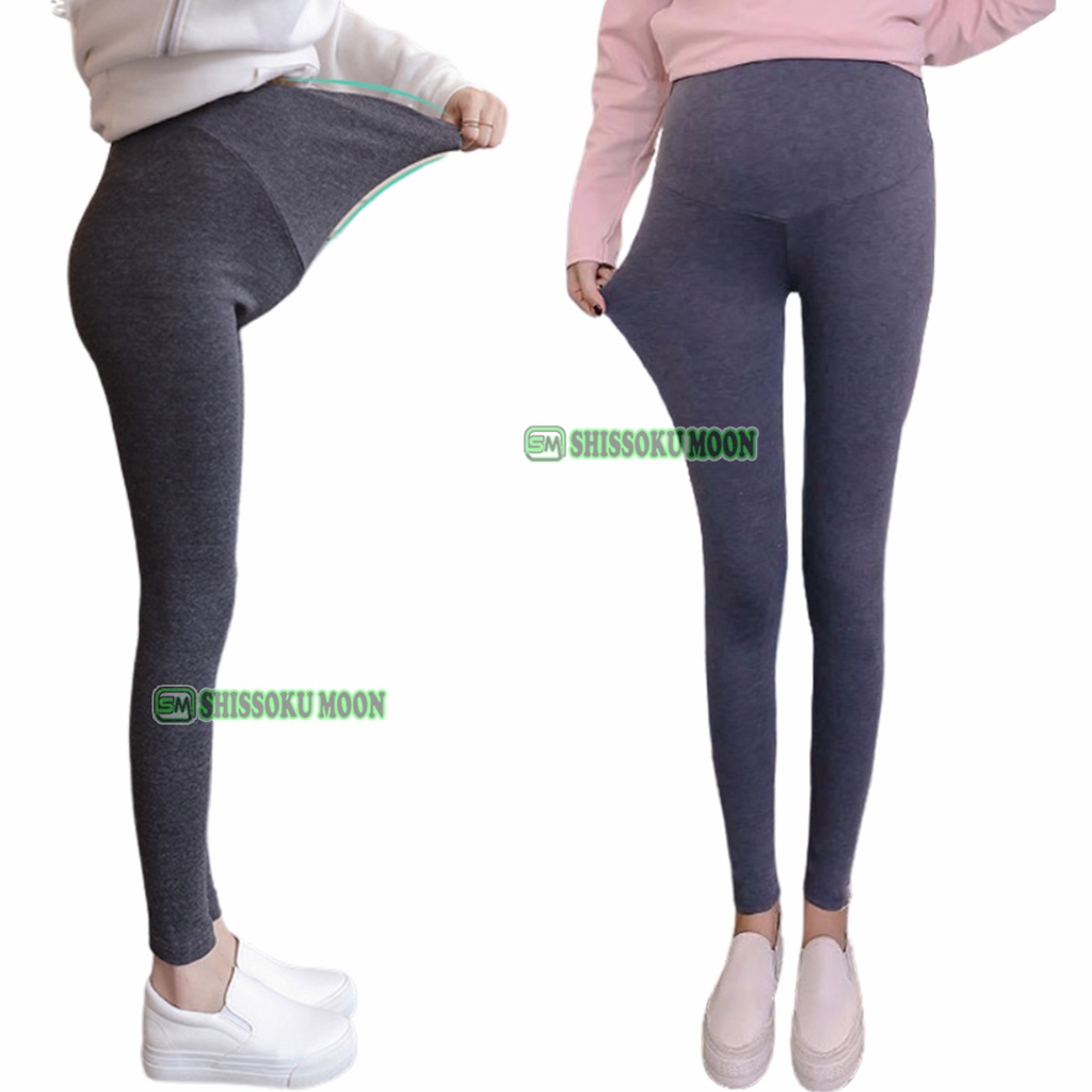 Celana Legging Hamil Panjang Bahan Tebal Elastis dan Adem