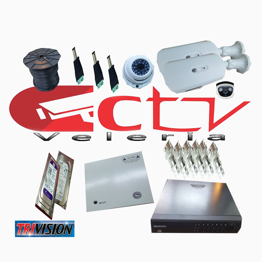paket cctv-harga paket cctv-paket cctv 3 kamera-paket slvr-NO INSTALASI