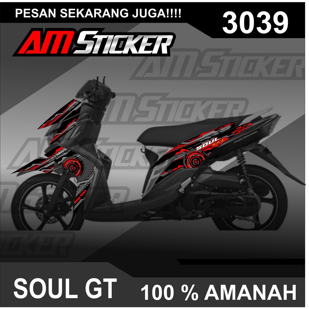 3039 Striping Variasi Mio Soul Gt Semi Full - Striping Yamaha Mio Soul Gt
