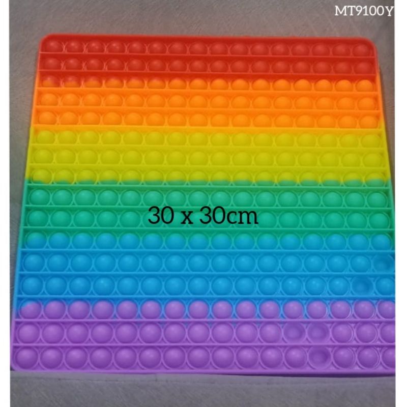 ❤️SUPER JUMBO❤️POP IT KOTAK RAINBOW 30CM,LOVE RAINBOW 30CM,MAINAN POP IT BIGSIZE MURAH,XXL