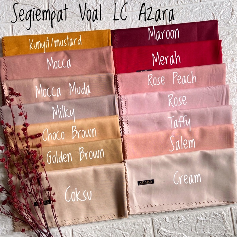 (FREE POUCH) HIJAB SEGI EMPAT VOAL OSKARA LC BY AZAHRA