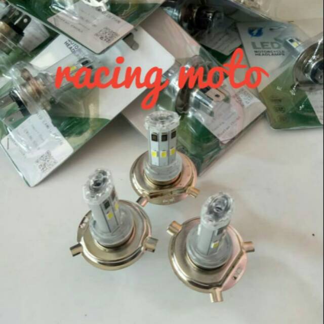 LAMPU DEPAN LED 6 SISI PEMAKAI MOTOR KLX-VIXION-CB-CBR-NINJA UNIVERSAL