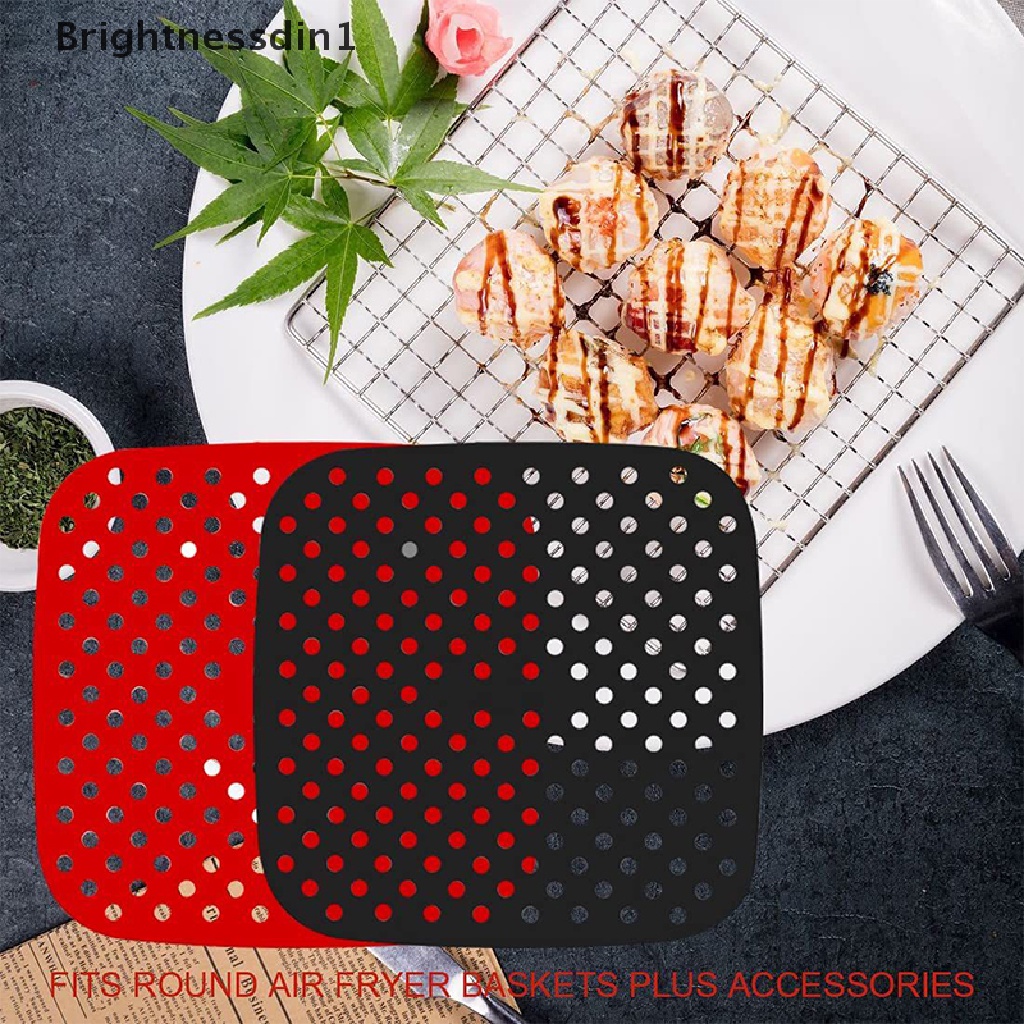 (Brightnessdin1) Alas Air Fryer Anti Lengket Bahan Silikon