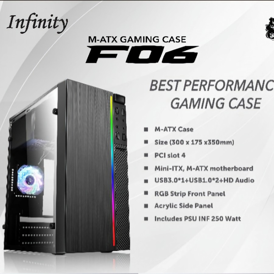 CASING INFINITY F06 + PSU 250 W INFINITY