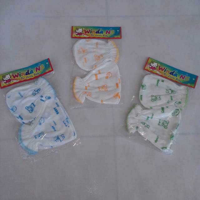 Sarung tangan dan kaki bayi PUTIH TerBaru