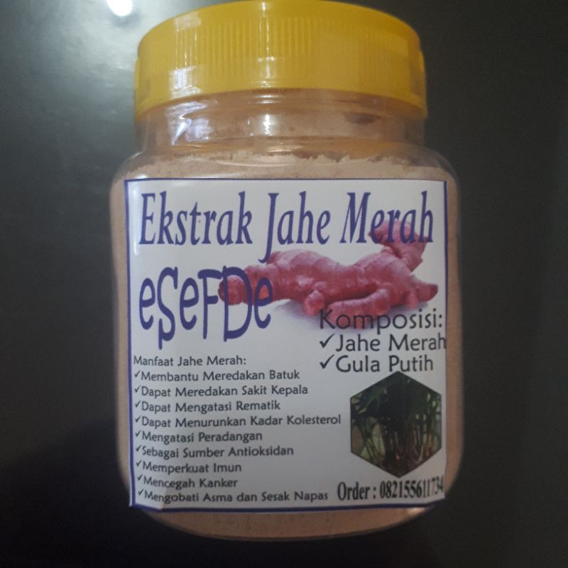 

Ekstrak Jahe merah