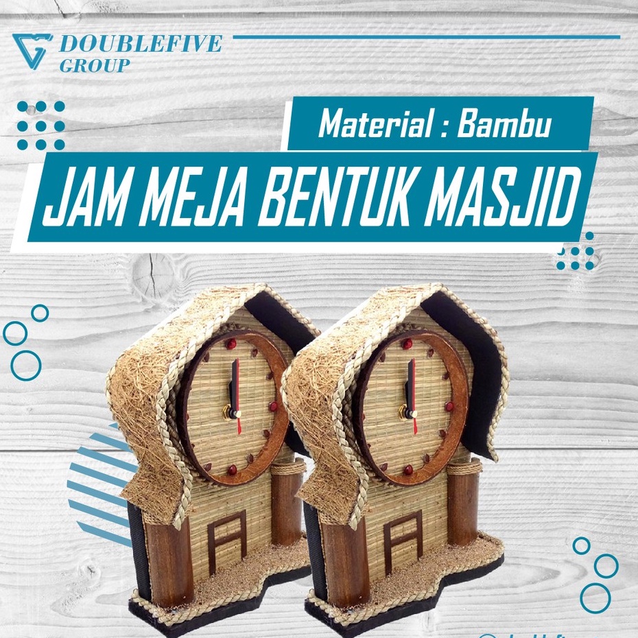 jam meja unik model masjid