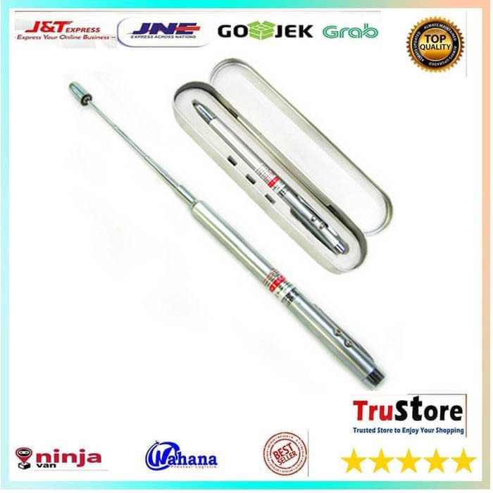 

[ COD ] - Pena 5 in 1 Laser Pointer Pulpen Pen Exclusive Box Premium Presentasi with box
