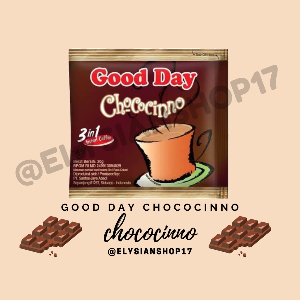 

Good Day Chococino 1 Renceng (10 Sachet)