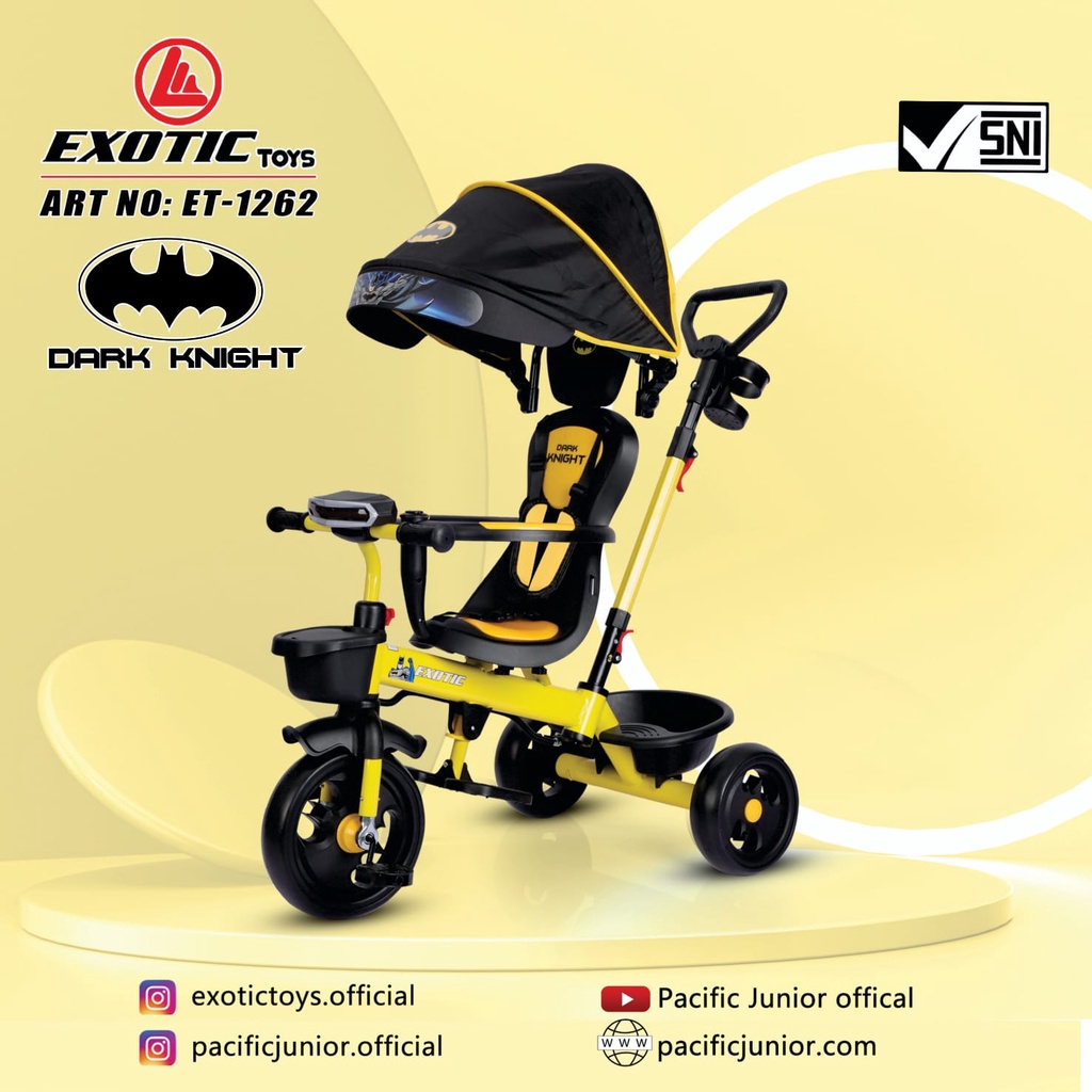 Sepeda balita roda tiga exotic ET 1262 1263 5995 sepeda roda tiga baby stroller kereta dorong anak bayi dorongan anak bayi tricycle ET1262 ET1263 ET5995 ET1265 ET 1265 ET1267 ET 1267 ET1268 ET 1268 ET2251 ET 2251 AT7705 AT 7705 AT7702 AT 7702