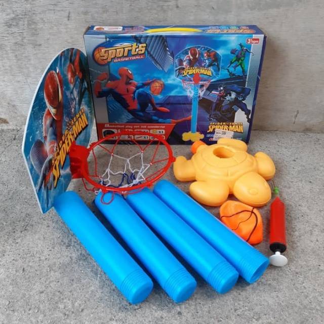 Set Ring Basket Anak Edukasi Mainan Bola Edukatif Sport Basketball