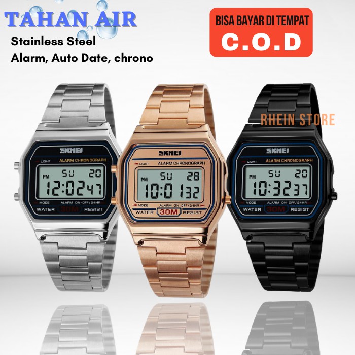 Arloji Wanita Original Rantai Rante Casual Jam Tangan Cewek SKIMEI Elegant Polos Luar Negeri SKMEI