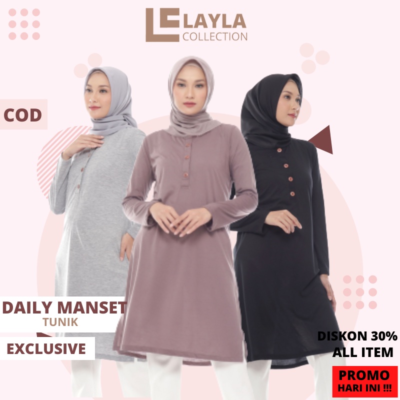 LC08 Baju Kemeja Atasan Muslim Bju Atsan Setelan Atasn Kmeja Kwmeja Krmeja Muslimah Wanita Perempuan
