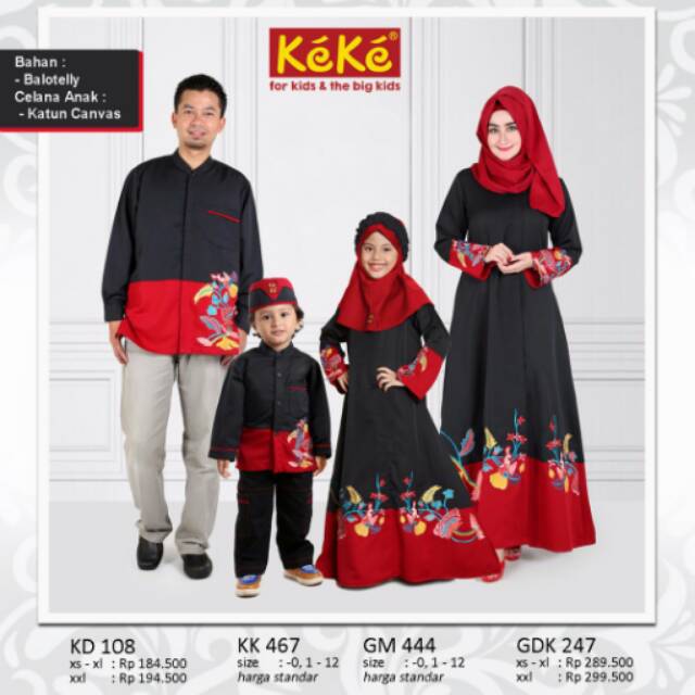 Sarimbit Keluarga Keke SR 04 HITAM Kekesumut Pusat Grosir Sarimbit Keluarga Keke SR 04 HITAM Kekesumut Pusat Grosir
