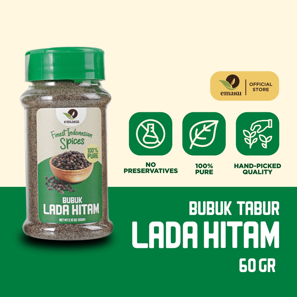 

Emaku Lada Hitam Black Pepper Bubuk